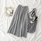 Women's T-Shirt + Elastic High Waist Casual Pants Two-piece