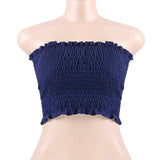 Women Off Shoulder Elastic Tube Tops