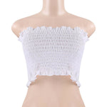 Women Off Shoulder Elastic Tube Tops