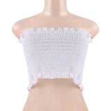 Women Off Shoulder Elastic Tube Tops