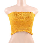 Women Off Shoulder Elastic Tube Tops