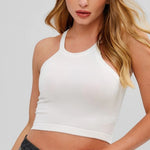 Women's Knitted Slim Crop Top