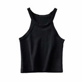 Women's Knitted Slim Crop Top