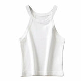 Women's Knitted Slim Crop Top