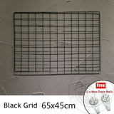 DIY Metal Mesh Grid Wall Hanging Photo Frame Multi-Function Panel