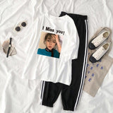 Women's Cartoon T shirt + Sweat Pants