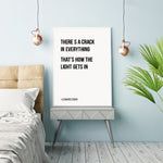 Bird On A Wire Lyric Art Canvas