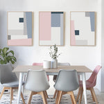 Abstract Geometric Scandinavia Canvas Paintings