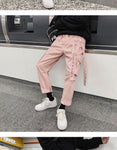 Women's Streetwear Cargo Elastic Pants