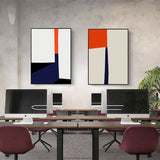 Modern Abstract Geometric Print Canvas Painting