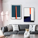 Modern Abstract Geometric Print Canvas Painting