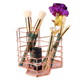 Nordic Simplicity Style Rose Gold Metal Storage Basket