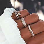 Women's Multi-piece Women Finger Ring Jewelry Sets