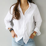 Women White High Quality Blouse