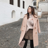 Women's Casual Streetwear Wool Coat