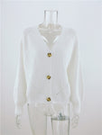 Casual Women's Knitted V-Neck Sweater Cardigan