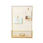 Nordic Style Creative Gold Iron Grid Storage Rack