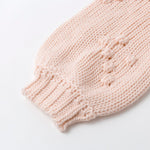 Women's Pink Casual Knitted Sweater