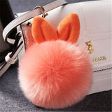 Fur Pom Pom Keychain