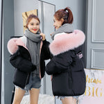 Casual Women's Fur Collar Winter Outerwear Coat