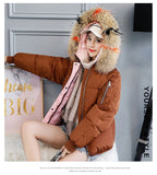 Casual Women's Fur Collar Winter Outerwear Coat