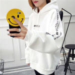 Women Thick Loose Casual Hooded Sweatshirt