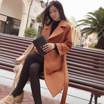 Women's Mid-Long Casual Wook Coat