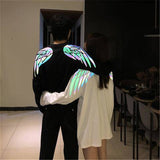 Reflective Wing Streetwear Long Sleeve T Shirt