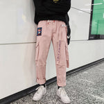 Women's Streetwear Cargo Elastic Pants