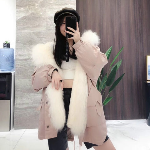 Women's Real Fur Winter Coat