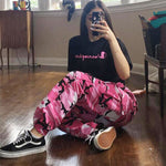 Women's Camo Print Casual Baggy Pants