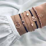 Boho Rose Map Bracelets & Bangles for Women