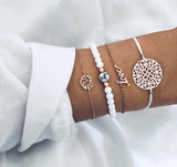 Boho Rose Map Bracelets & Bangles for Women