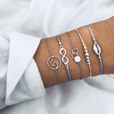 Boho Rose Map Bracelets & Bangles for Women