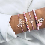 Boho Rose Map Bracelets & Bangles for Women