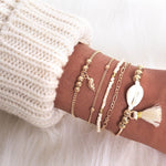 Boho Rose Map Bracelets & Bangles for Women