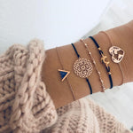 Boho Rose Map Bracelets & Bangles for Women