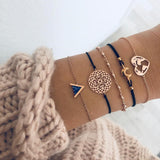 Boho Rose Map Bracelets & Bangles for Women