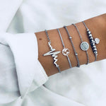 Boho Rose Map Bracelets & Bangles for Women