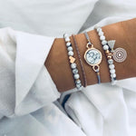 Boho Rose Map Bracelets & Bangles for Women