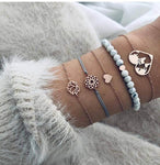 Boho Rose Map Bracelets & Bangles for Women