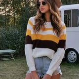 Women's Knitted Long Sleeve Sweater