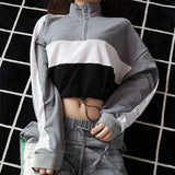 Women's Casual Short Cropped Sweatshirt