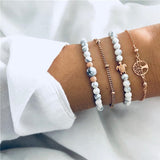 5 Pcs/ Set Chain Bracelet