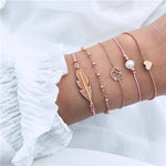 5 Pcs/ Set Chain Bracelet