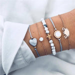 5 Pcs/ Set Chain Bracelet