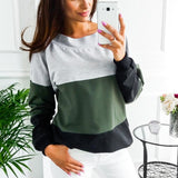 Lace up Long Sleeve Sweatshirt