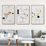 Modern Abstract Geometry Wall Art Canvas Painting