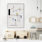 Modern Abstract Geometry Wall Art Canvas Painting