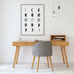 Moon Phases Prints Canvas Poster